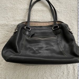 Cole Haan Super-soft Black Leather Tote